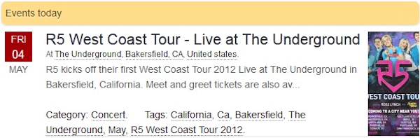 R5 West Coast Tour 2012